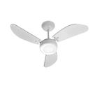 Ventilador De Teto Super Cristal Led Branco 3 Pás PP Cristal Led 127V C3V Venti Delta
