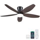 Ventilador de teto Surtime 42" Brown LED Light Remote App Control