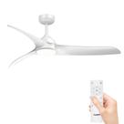 Ventilador de teto TAVZAKE 142cm Light Remote Dimmable White