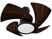 Ventilador de Teto Tornado Led 3000K Preto com 4 Pás de 110 Volts - 61-4132 - VENTI DELTA