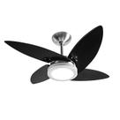 Ventilador De Teto Tron Azzam Led 4 Pás Preto / Alumínio 127V Ventilador De Teto Tron Azzam Led 4 Pás Preto / Alumínio 127V