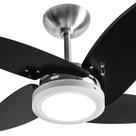 Ventilador De Teto Tron Azzam Led 4 Pás Preto / Alumínio 220V
