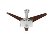 Ventilador de Teto Tron Quadrimax Alumínio Escovado 3 Pás Tabaco 127V