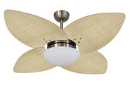 Ventilador De Teto VD42 Dunamis Bronze 4Pás Rattan Natural 110V - Volare