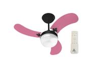 Ventilador de Teto Venti-Delta Inverter Preto Ultra Colors Rosa Bivolt + Controle Ventilador de Teto Venti-Delta Inverter Preto Ultra Colors Rosa Bivolt + Controle