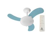 Ventilador de Teto Venti-Delta Inverter Space Branco 3 Pás Azul Bivolt