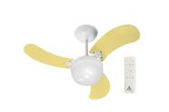 Ventilador de Teto Venti-Delta Inverter Ultra Colors Amarelo Bivolt + Controle
