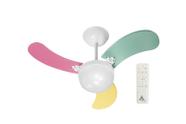 Ventilador de Teto Venti-Delta Inverter Ultra Colors Feminino Bivolt + Controle
