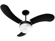 Ventilador De Teto Venti-Delta New Montana 3 Pás Laqueado Preto