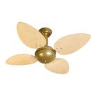 Ventilador De Teto Venti-Delta Office Com 4 Pás Ratan Palha / Gold Ventilador De Teto Venti-Delta Office Com 4 Pás Ratan Palha / Gold