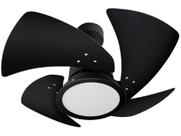Ventilador De Teto Venti-Delta Tornado Led 4 Pás Preto 3000K Luz Amarela 110V