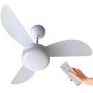 Ventilador de Teto Ventisol Fenix Premium Branco 3 velocidades com Controle Remoto