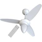 Ventilador de Teto Ventisol Wind Globo Fechado Pás Brancas c/ Controle Inverter Bivolt