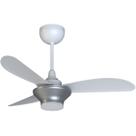 Ventilador de Teto Ventisol Wind Plus Mistral Inverter Silver Controle Remoto Led Integrada Bivolt