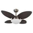 Ventilador De Teto Volare Mini Petalo Palmae Tabaco 127V