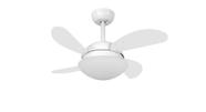 Ventilador De Teto Volare Vt4 Fly Mini Vd28 Branco Fosco