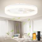 Ventilador de Teto VOLISUN 60 cm com Luz LED Dimerizável e Controle Remoto