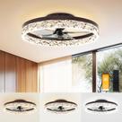 Ventilador de teto VOLISUN Modern 50cm com luzes e controle remoto