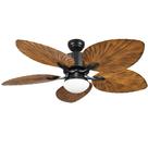 Ventilador de teto YITAHOME 52" LED Light Remote Walnut