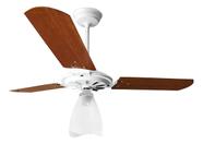 Ventilador De Teto Yris Branco/mogno 180w E 150w Cor da estrutura Branco Cor das pás Branco Diâmetro 100 cm