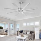 Ventilador de Teto ZMISHIBO 65" 8 Hélices de Alumínio Motor DC