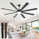 Ventilador de Teto ZMISHIBO 80 polegadas com Luzes e Controle Remoto Preto Ventilador de Teto ZMISHIBO 80 polegadas com Luzes e Controle Remoto Preto