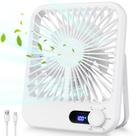 Ventilador de viagem Cooperwin recarregável de 100 velocidades Wind White