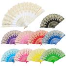 Ventilador dobrável portátil EOSAU para mulheres (10 cores misturadas)