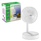 Ventilador Dobrável Portátil Silencioso Usb 3 Velocidades Retrátil Branco