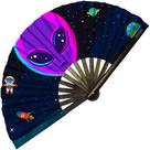 Ventilador dobrável portátil SoJourner Alien Rave Fan para homens/mulheres