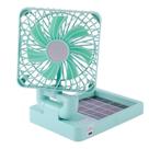 Ventilador Dobrável Portátil Solar e USB 3 Velocidades Compa Ventilador Dobrável Portátil Solar e USB 3 Velocidades Compa
