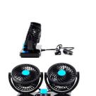 Ventilador Duplo 12V para Veículo Rotativo e Ajustável Carro Ventilador Duplo 12V para Veículo Rotativo e Ajustável Carro