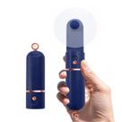 Ventilador Eléctrico AOCOOLFAN Portátil de Mano Recargable por USB en Azul Marino Ventilador Eléctrico AOCOOLFAN Portátil de Mano Recargable por USB en Azul Marino