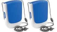 Ventilador elétrico O2COOL Deluxe, colar portátil, pacote com 2