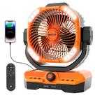 Ventilador elétrico WESTTREE X66 Recarregável 360 Oscilante RGBW