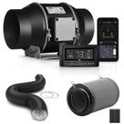 Ventilador em linha de ventilação iPower de 6 polegadas com controlador e filtro