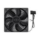 Ventilador Industrial De Alta Velocidade 12V 1500-3000RPM Com Grande Volume De Ar E Grelha Metálica