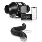 Ventilador inteligente de ventilação de duto em linha iPower de 6 polegadas para barraca de cultivo