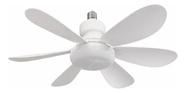 Ventilador Lâmpada Led 3 Velocidades 80w E27 com Controle 127220v Branco Ventilador Lâmpada Led 3 Velocidades 80w E27 com Controle 127220v Branco