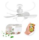 Ventilador Lâmpada Super Led De Teto Silencioso 52 cm Bivolt 110v/220v 6 Pás Linha Premium