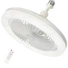 Ventilador LED Inteligente com Luz, Ventilador de Teto com Dimmer, 17 Modos