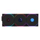 Ventilador Lian Li UNI TL LCD Wireless 120, pacote triplo, preto
