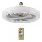 Ventilador Luminária De Teto Com Controle Remoto 110v/220v Led Branco Premium