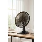 Ventilador Mesa 40cm 80W 6 Pás Potente Silencioso Preto/Prat