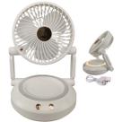 Ventilador Mesa Dobravel 3 Velocidades Led Iluminaçao Usb Portatil Calor Verao Sol Decoraçao Penteadeira Maquiagem