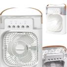 Ventilador Mini Branco De Mesa E Portátil