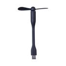Ventilador Mini USB Portátil Flexível Com Luz LED Para Power Bank E Notebook, Gadget De Verão