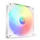 Ventilador NZXT F140 RGB Core 140 mm montado no hub com 8 LEDs brancos