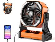 Ventilador operado por bateria AddAcc 20000mAh com pivô Light 270