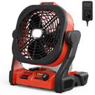 Ventilador operado por bateria TREXEEN para Milwaukee M18 com adaptador AC